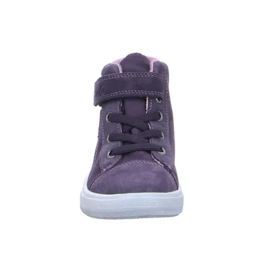 LURCHI Mädchensneaker Kleinkinder-Halbschuh Klett Violette Leder 