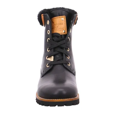 PANAMA JACK mit Lammfellfutter Boot Schwarz Leder PANAMA JACK mit Lammfellfutter Boot Schwarz Leder