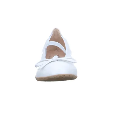 INDIGO Festlicher Sommerschuh Mädchen-Ballerina Weiss Lederimitat INDIGO Festlicher Sommerschuh Mädchen-Ballerina Weiss Lederimitat