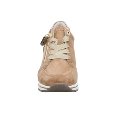 REMONTE Comfort-Schnürer Beige Leder 