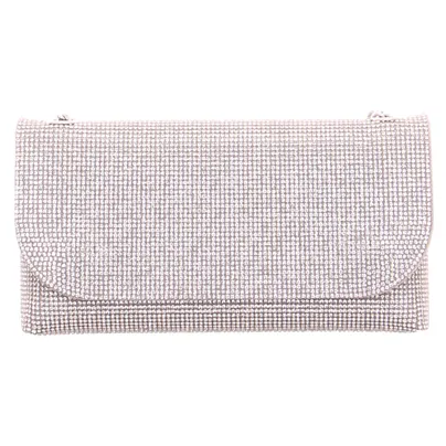 LA STRADA Clutch / Abendtasche Silber Textil LA STRADA Clutch / Abendtasche Silber Textil