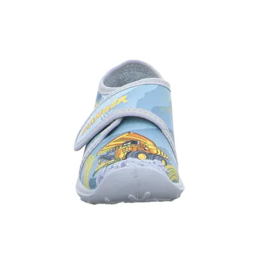 FISCHER Jungen Kinder-Hausschuh Grau Textil FISCHER Jungen Kinder-Hausschuh Grau Textil