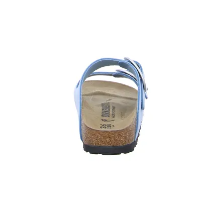 BIRKENSTOCK Bio-Fussbett Hellblau Leder 