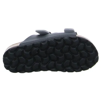 BIOLife Weichtritt Kinder-Pantolette Grau Lederimitat BIOLife Weichtritt Kinder-Pantolette Grau Lederimitat