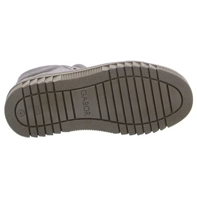 GABOR Comfort-Mid Cut Sneaker Taupe Leder 
