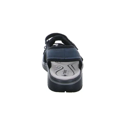 RIEKER Sandale Blau Lederimitat 