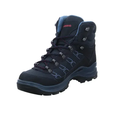 LOWA TAURUS PRO GTX MID WS Wander- Bergschuh Damen Blau Lederimitat 