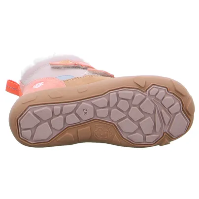 AFFENZAHN Affenzahn Kleinkinder-Snowboot  Membran Beige Leder 