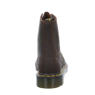 DR. MARTENS Blumenmuster Boot Braun Leder DR. MARTENS Blumenmuster Boot Braun Leder