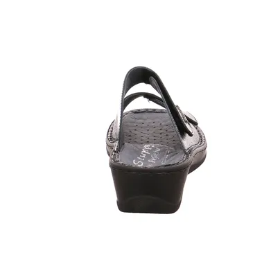 STUPPY Pantolette Schwarz Leder STUPPY Pantolette Schwarz Leder