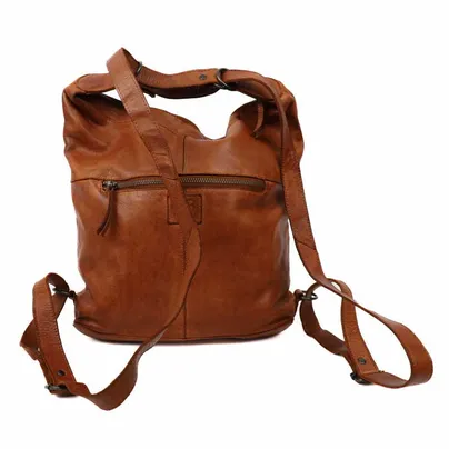 BEAR DESIGN Rucksack Cognac Leder BEAR DESIGN Rucksack Cognac Leder