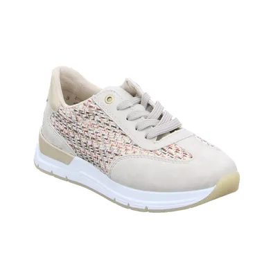 RIEKER Sneaker Beige Lederimitat 