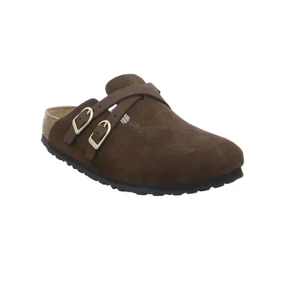 BIRKENSTOCK Pantolette Braun Leder BIRKENSTOCK Pantolette Braun Leder