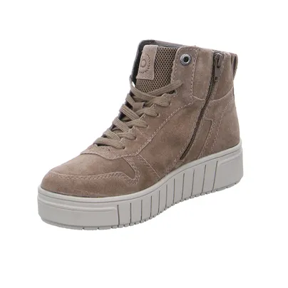 BUGATTI SHOES Mid Cut Sneaker Taupe Leder BUGATTI SHOES Mid Cut Sneaker Taupe Leder
