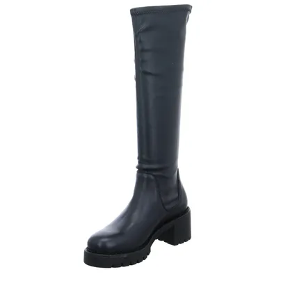 SCHUHENGEL Stiefel Schwarz Leder SCHUHENGEL Stiefel Schwarz Leder