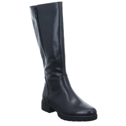 CAPRICE Comfort-Stiefel Schwarz Leder 