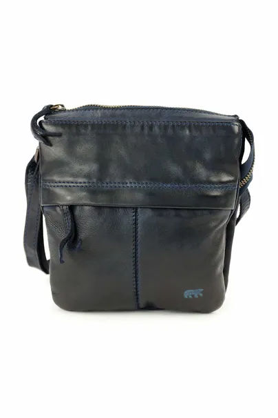 BEAR DESIGN Umhängetasche Dunkelblau Leder BEAR DESIGN Umhängetasche Dunkelblau Leder