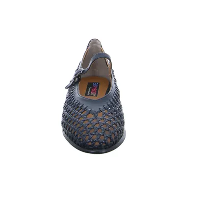 EVERYBODY Ballerina Blau Leder 