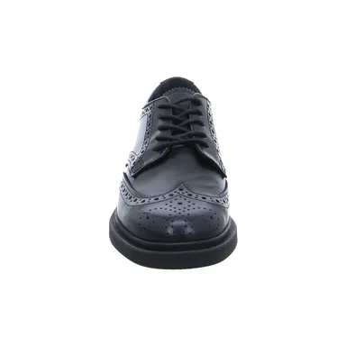 SCHUHENGEL Schnürschuh Schwarz Leder SCHUHENGEL Schnürschuh Schwarz Leder