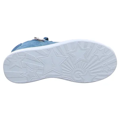SUPERFIT Sneaker high Kleinkinder-Halbschuh Binder Petrol Leder SUPERFIT Sneaker high Kleinkinder-Halbschuh Binder Petrol Leder