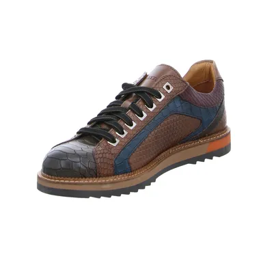 EXTON Halbschuhe Sneaker Cognac Leder EXTON Halbschuhe Sneaker Cognac Leder