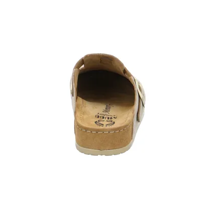 MUBB Pantolette Beige Leder 