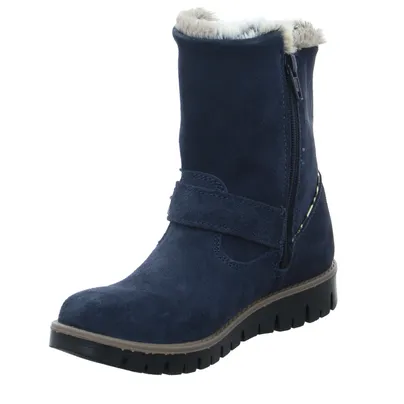 SCHUHENGEL Stiefelette Kleinkinder-Winterstiefel Dunkelblau Leder SCHUHENGEL Stiefelette Kleinkinder-Winterstiefel Dunkelblau Leder