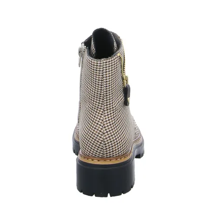 RIEKER Boot Beige Textil 