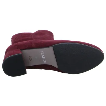 GABOR mit Wechselfussbett Stiefelette Bordeau Leder GABOR mit Wechselfussbett Stiefelette Bordeau Leder