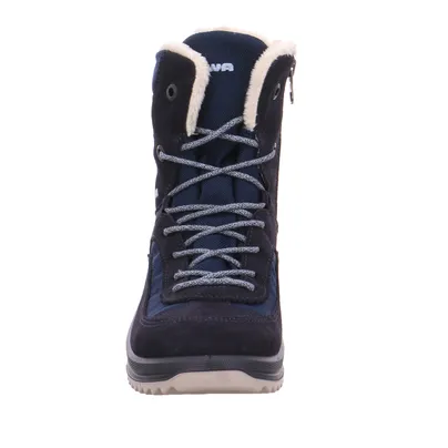 LOWA Winter-Sneaker, high Mädchen-Snowboot Membrane Dunkelblau Textil 