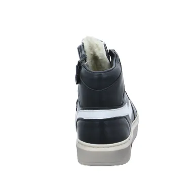 GATTINO Sneaker High Jungen-Winter-Bottine Schwarz Leder GATTINO Sneaker High Jungen-Winter-Bottine Schwarz Leder