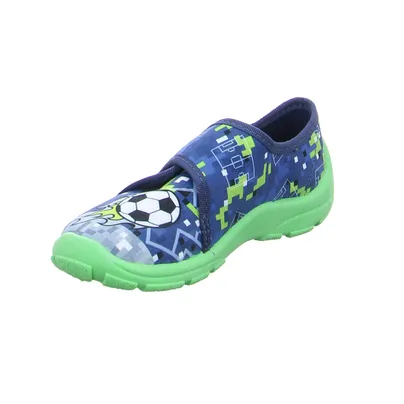 FISCHER Jungen Kinder-Hausschuh Blau Textil FISCHER Jungen Kinder-Hausschuh Blau Textil