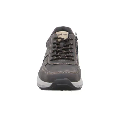 RIEKER HWK Herren Halbschuhe Halbschuhe Sneaker Braun Lederimitat 