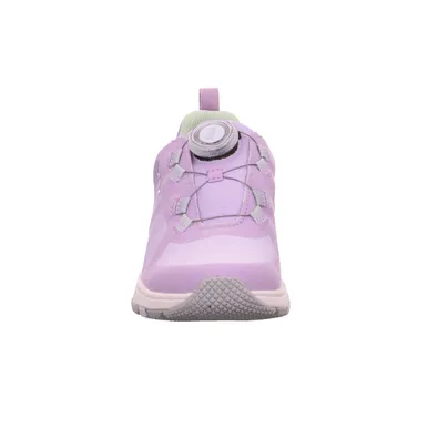 VADO Sneaker Outdoor Mädchen-Halbschuh Klett Flieder Textil 