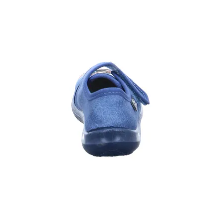 BECK Jungenhausschuh Kinder-Hausschuh Blau Textil 
