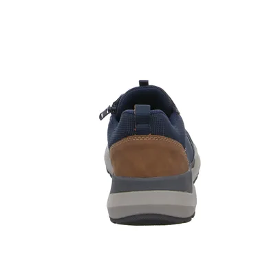 RIEKER HWK Herren Halbschuhe Halbschuhe Sneaker Blau Lederimitat 