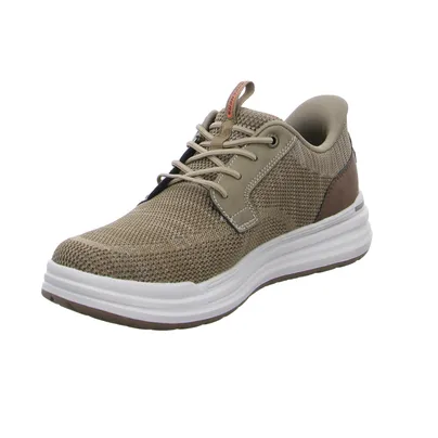 SKECHERS Air-Cooled Memory Foam Halbschuhe Sneaker Stoff Taupe Synthetik SKECHERS Air-Cooled Memory Foam Halbschuhe Sneaker Stoff Taupe Synthetik