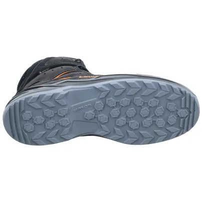 LOWA Winter-Sneaker high Jungen- Snowboot Membran Grau Textil 