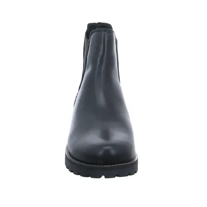SCHUHENGEL mit Lammfellfutter Boot Schwarz Leder SCHUHENGEL mit Lammfellfutter Boot Schwarz Leder