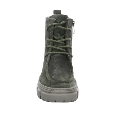 PAUL GREEN Boot Olive Leder 