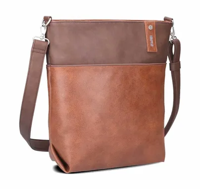 ZWEI Jana 10 Beuteltasche Cognac Lederimitat ZWEI Jana 10 Beuteltasche Cognac Lederimitat