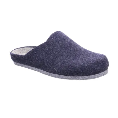 BIOLife Deck und Laufsohle in Gris Hausschuh Blau Textil BIOLife Deck und Laufsohle in Gris Hausschuh Blau Textil