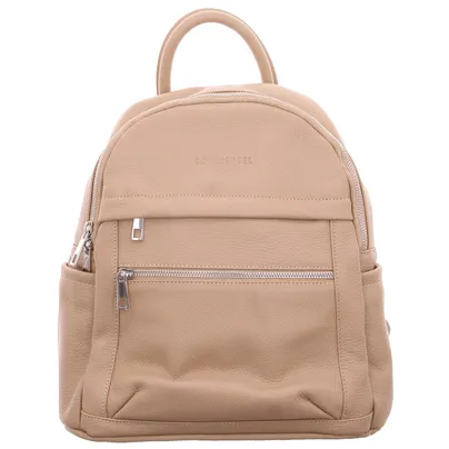 SCHUHENGEL Rucksack Taupe Leder SCHUHENGEL Rucksack Taupe Leder