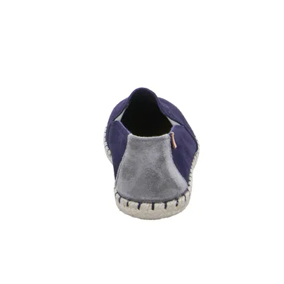 * Halbschuh-Schlüpfer Blau Leder * Halbschuh-Schlüpfer Blau Leder