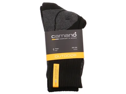 CAMANO Outdoorsocke,Bund ohne Druck Funktions-Socken Grau Textil CAMANO Outdoorsocke,Bund ohne Druck Funktions-Socken Grau Textil