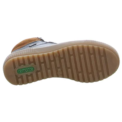 REMONTE mit TEX Membrane Mid Cut Sneaker Blau Leder 