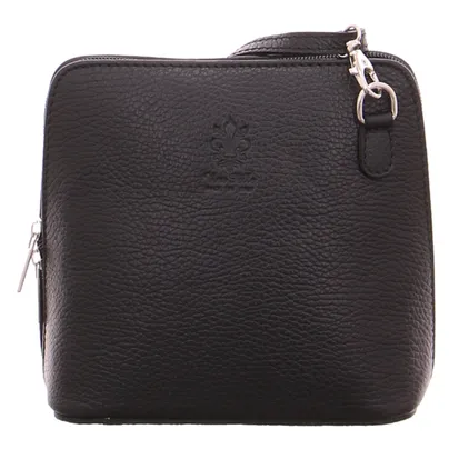 * Umhängetasche Schwarz Leder * Umhängetasche Schwarz Leder