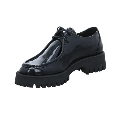 SCHUHENGEL Schnürschuh Schwarz Leder SCHUHENGEL Schnürschuh Schwarz Leder