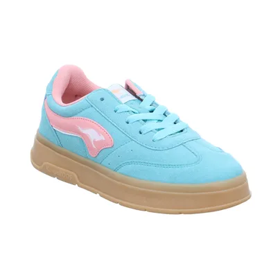 KANGAROOS Sneaker Mädchen-Halbschuh Binder Türkis Lederimitat KANGAROOS Sneaker Mädchen-Halbschuh Binder Türkis Lederimitat