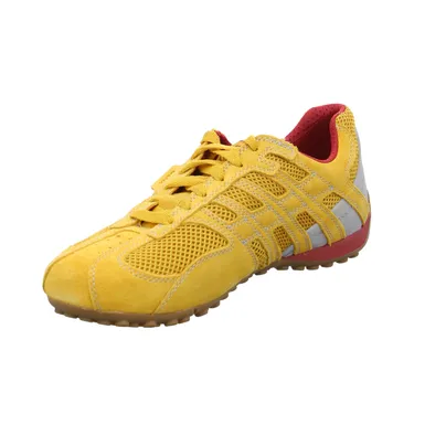 GEOX Binder Halbschuhe Sneaker Gelb Leder GEOX Binder Halbschuhe Sneaker Gelb Leder